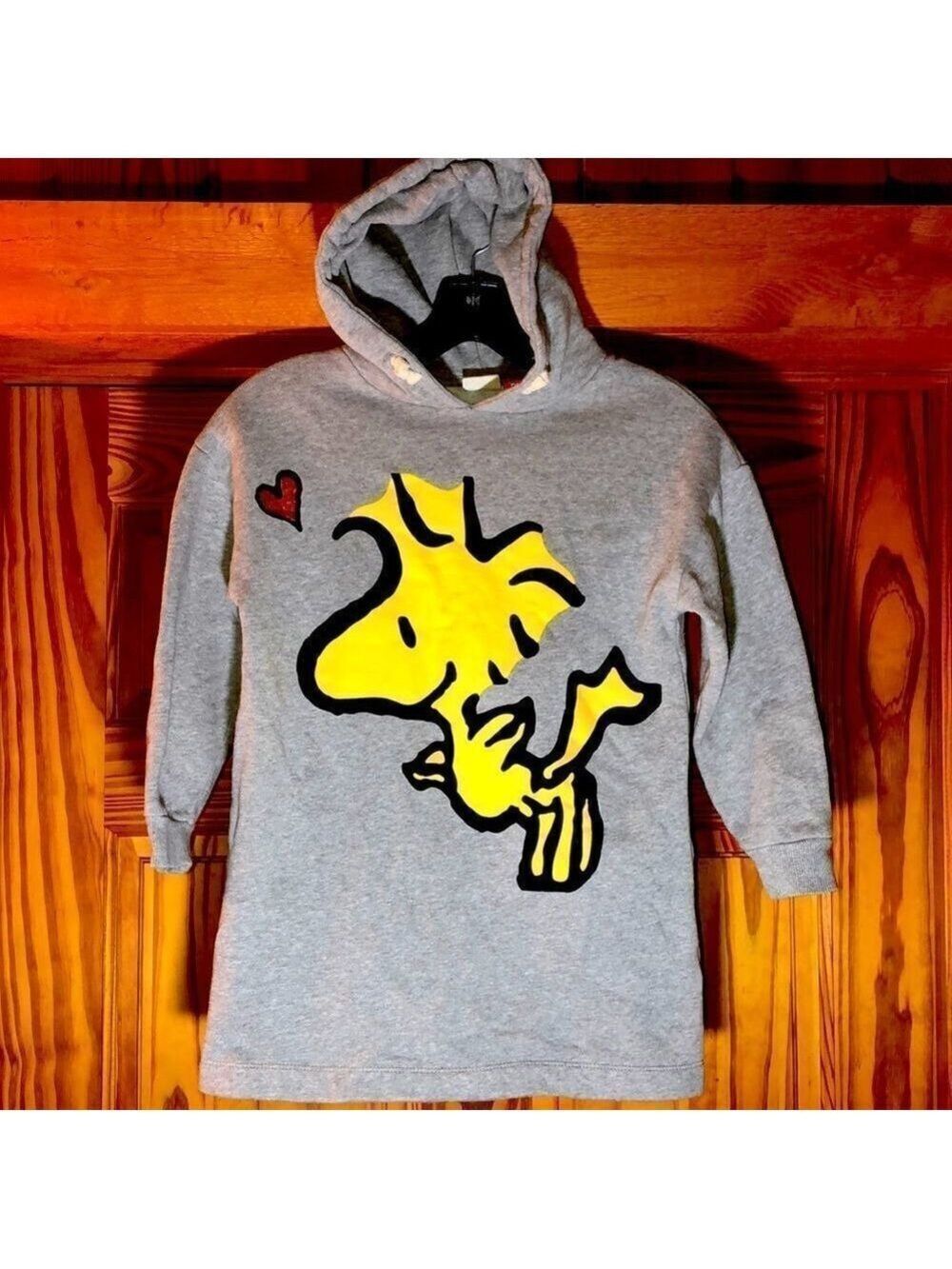 NWOT Girls Size 7 Zara Kids Peanuts Woodstock Hooded Sweatshirt